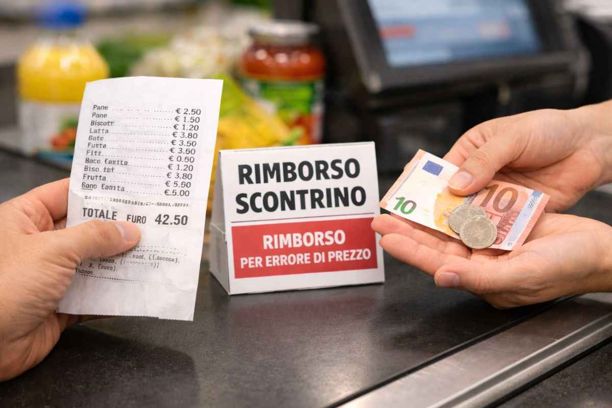 Spesa supermercato rimborso