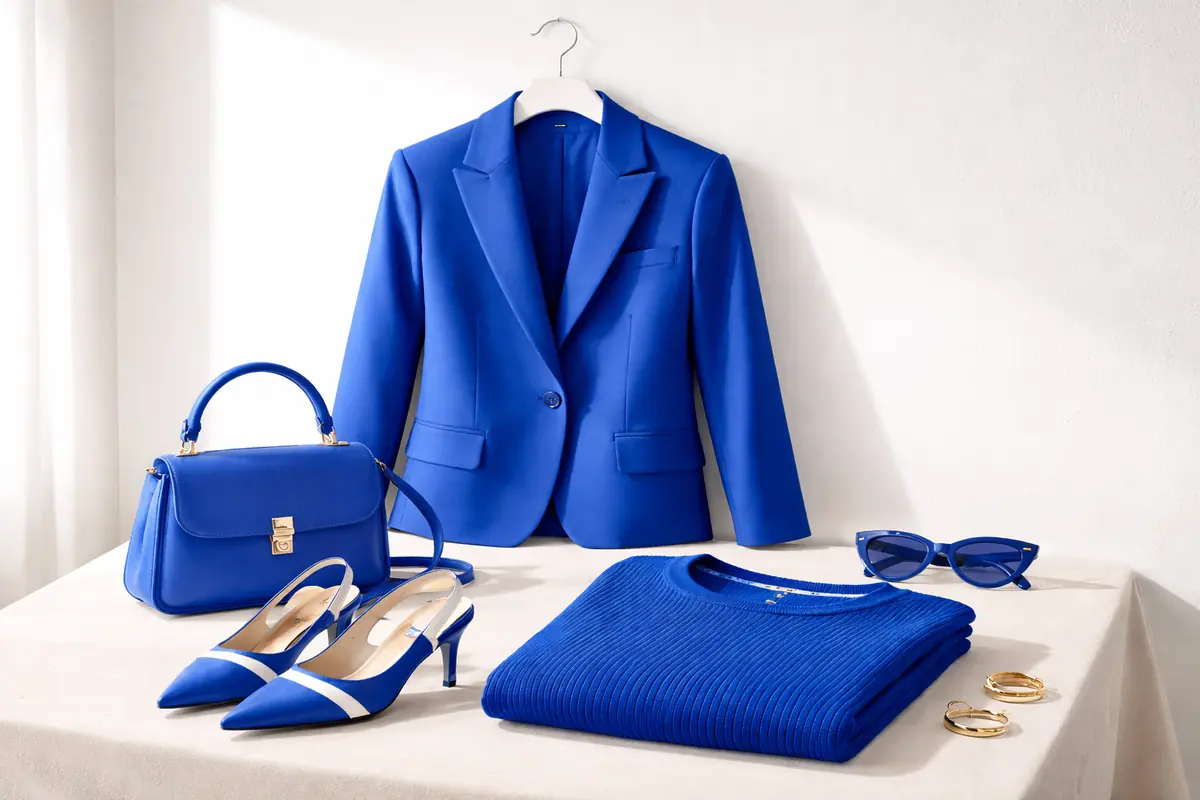 Abbigliamento in blu cobalto